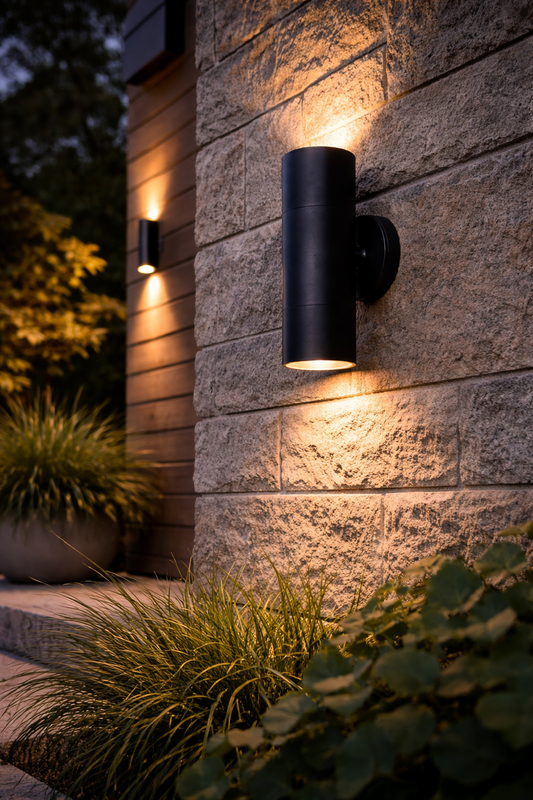 ELL-2602R Dual Up & Down Wall Light – Round Surface Mount