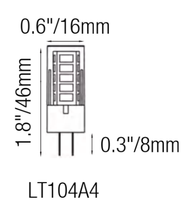 ELL-104A4 G4 LED Lamp – High Output 12V Landscape Lighting