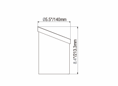 ELL-2205A Architectural Uplight – Open Bezel Design