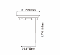 ELL-2206A Architectural Uplight – Secured Trim Design