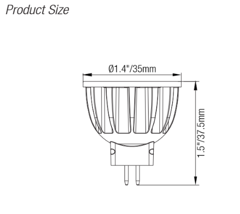 ELL-1011 MR16 LED Lamp – 12V Low Voltage