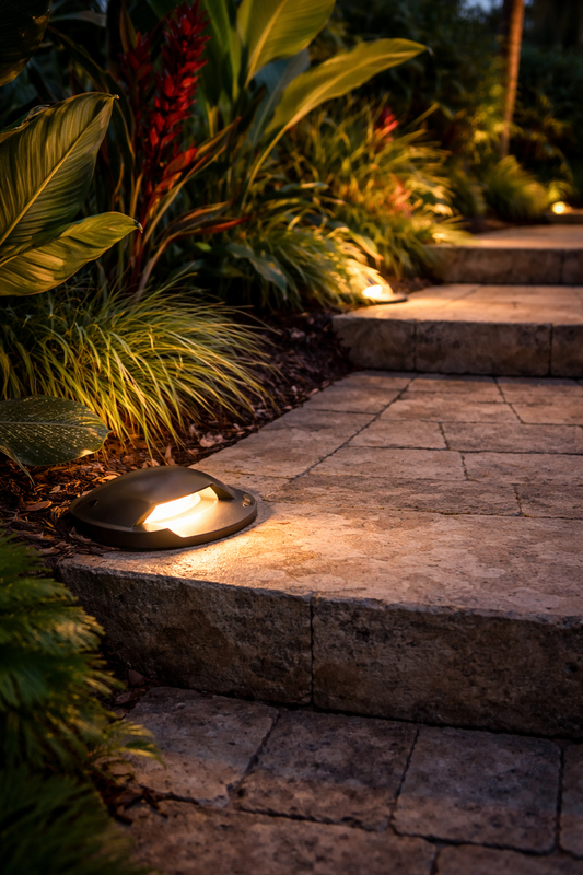 ELL-2204A Angled Shield In-Ground Well Light