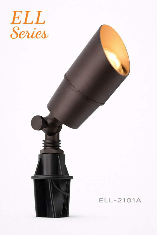 ELL-2101A solid brass directional uplight antique finish