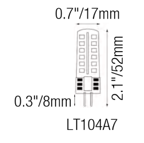 ELL104A7 G4 LED Lamp – 12V Low Voltage