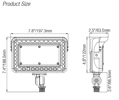ELL 2507B / 2507D Adjustable LED Flood Light
