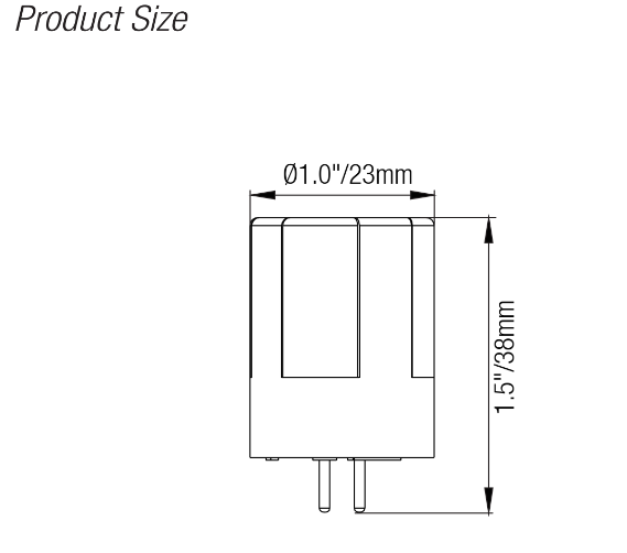 ELL104P G4 LED Lamp – Brushed Brass – 12V Landscape Lighting
