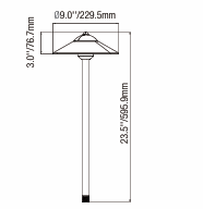 ELL-D01B Classic Downlight Path Light