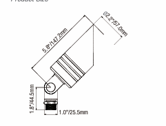 ELL-2100 Solid Brass Directional Uplight – Antique Finish