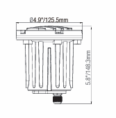 ELL-2202B Louvered In-Ground Well Light