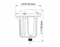 ELL-2204A Angled Shield In-Ground Well Light