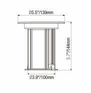 ELL-2206B Architectural Uplight – Reinforced Ribbed Housing