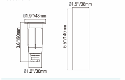 ELL-2207A-B Architectural Uplight with Installation Sleeve