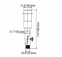 ELL-2416 Adjustable Glass Tube Accent Light