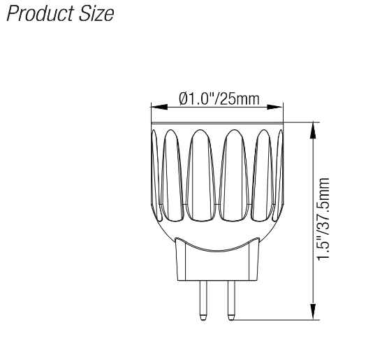 ELL108 MR11 LED Lamp – 12V Low Voltage