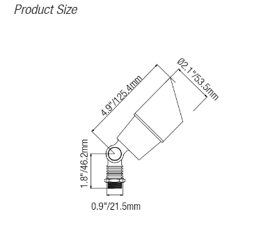 ELL-2101A solid brass directional uplight antique finish