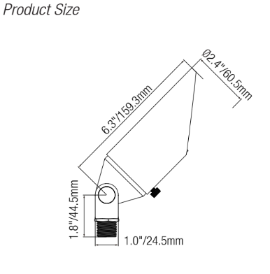 ELL2102A solid brass directional uplight