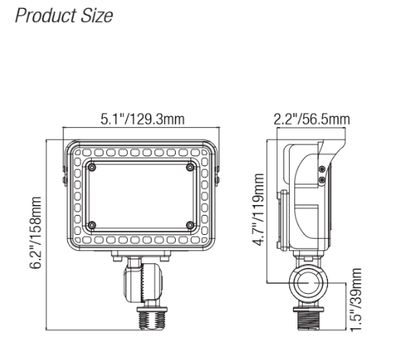 ELL-2507A, 2507C Adjustable LED Flood Light