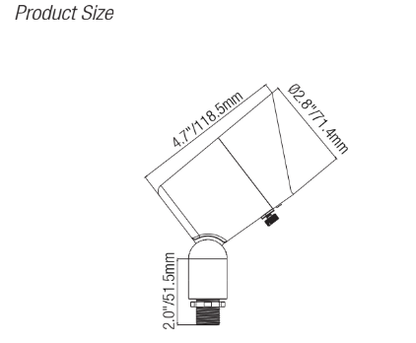 ELLsd07B brass directional uplight